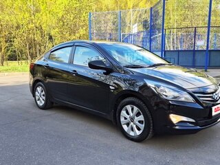 2016 Hyundai Solaris I Рестайлинг, чёрный, 942000 рублей, вид 2