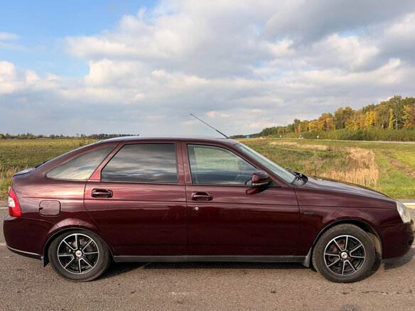 2012 Lada (ВАЗ) Priora I, пурпурный, 350000 рублей - вид 3