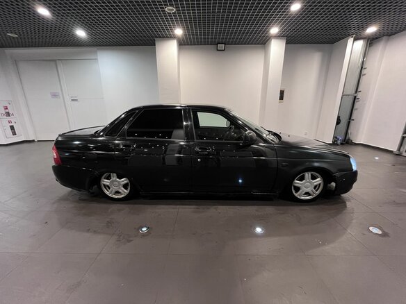 2008 Lada (ВАЗ) Priora I, чёрный - вид 1
