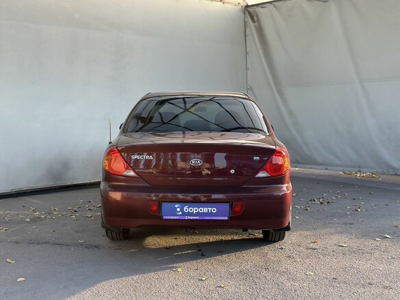 2006 Kia Spectra I Рестайлинг 2, красный, 350000 рублей - вид 5