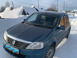 2013 Renault Logan I Рестайлинг, синий, 420000 рублей, вид 1