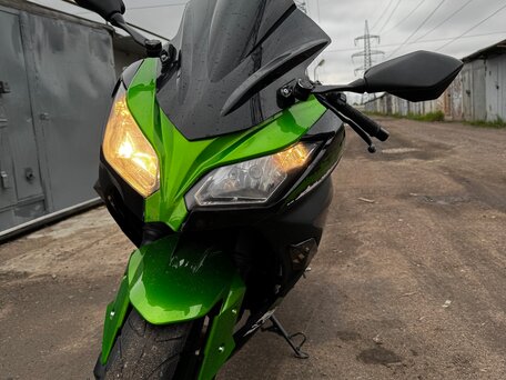 2014 Kawasaki Ninja 300, зелёный, 390000 рублей, вид 2