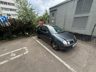2002 Volkswagen Polo IV, синий, 160000 рублей, вид 2