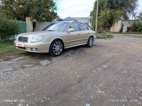 2005 Hyundai Sonata ТагАЗ IV (EF) Рестайлинг, бежевый, 630000 рублей, вид 2