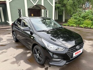 2017 Hyundai Solaris II, чёрный, 960000 рублей, вид 4