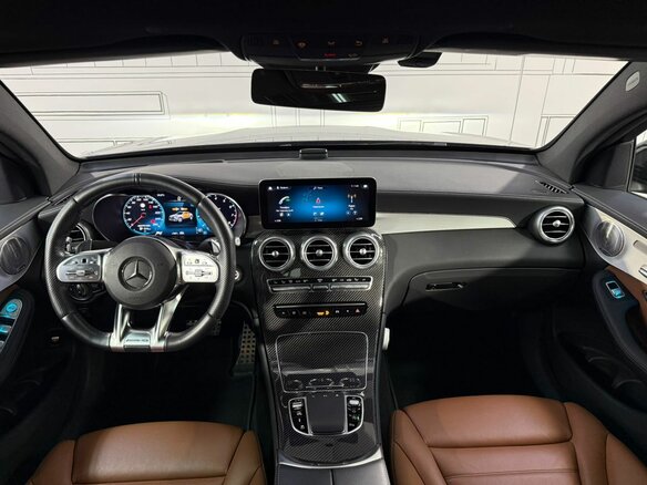 2021 Mercedes-Benz GLC Coupe AMG 43 AMG I (C253) Рестайлинг, чёрный - вид 2