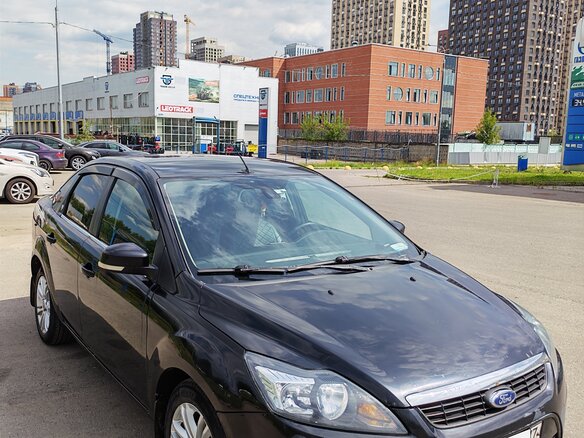 2008 Ford Focus II Рестайлинг, чёрный - вид 3