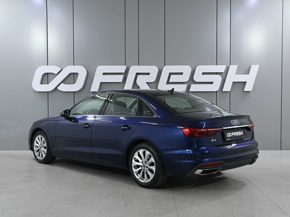 2020 Audi A4 35 TFSI V (B9) Рестайлинг, синий - вид 1