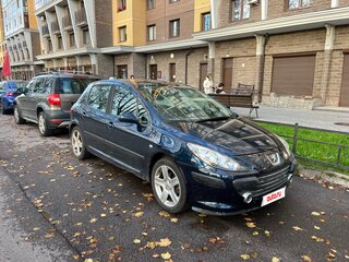 2007 Peugeot 307 I Рестайлинг, синий, 395000 рублей, вид 2