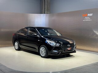 2017 Hyundai Solaris II, чёрный, 1435000 рублей, вид 1