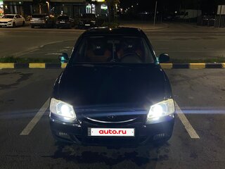 2008 Hyundai Accent ТагАЗ II, чёрный, 375000 рублей, вид 4