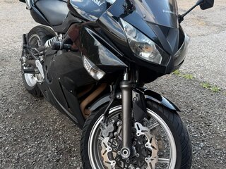 2010 Kawasaki ER-6F (Ninja 650R), чёрный, 380000 рублей, вид 2
