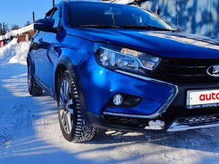 2022 Lada (ВАЗ) Vesta SW Cross I, синий, 1600000 рублей, вид 3