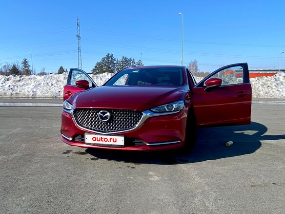 2019 Mazda 6 III (GJ) Рестайлинг 2, красный, 3150000 рублей - вид 6