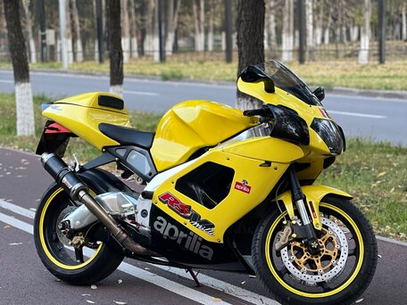 2002 Aprilia RSV Mille, жёлтый, 400000 рублей, вид 2