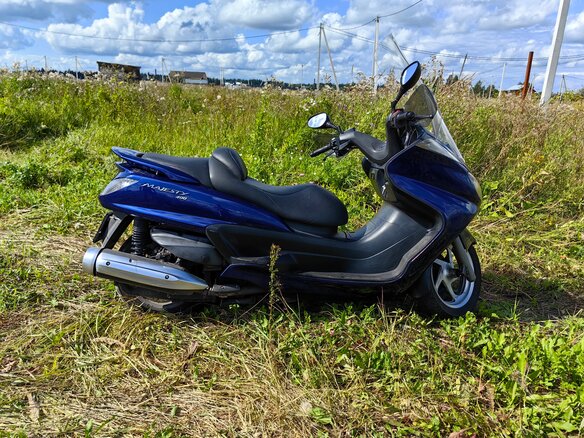 2004 Yamaha Majesty 400, синий, 240000 рублей - вид 11