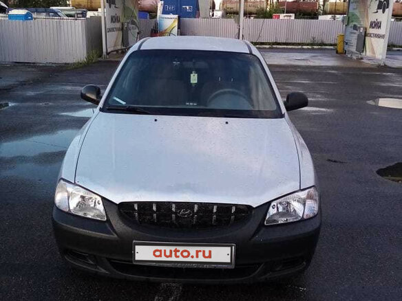 2005 Hyundai Accent ТагАЗ II, серебристый - вид 1