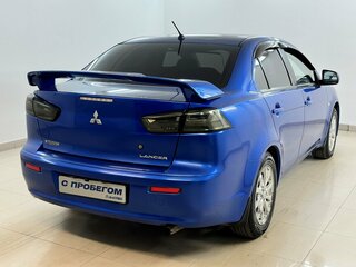 2011 Mitsubishi Lancer X Рестайлинг, синий, 520000 рублей, вид 4