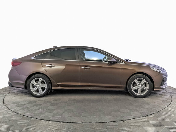 2018 Hyundai Sonata VII (LF) Рестайлинг, коричневый - вид 3