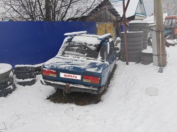2002 Lada (ВАЗ) 2107, синий, 65000 рублей