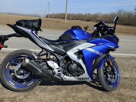 2017 Yamaha YZF-R3, синий, 490000 рублей, вид 3