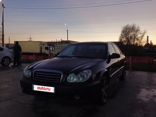 2006 Hyundai Sonata ТагАЗ IV (EF) Рестайлинг, чёрный, 380000 рублей, вид 1