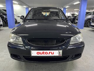 2008 Hyundai Accent ТагАЗ II, чёрный, 395000 рублей, вид 2