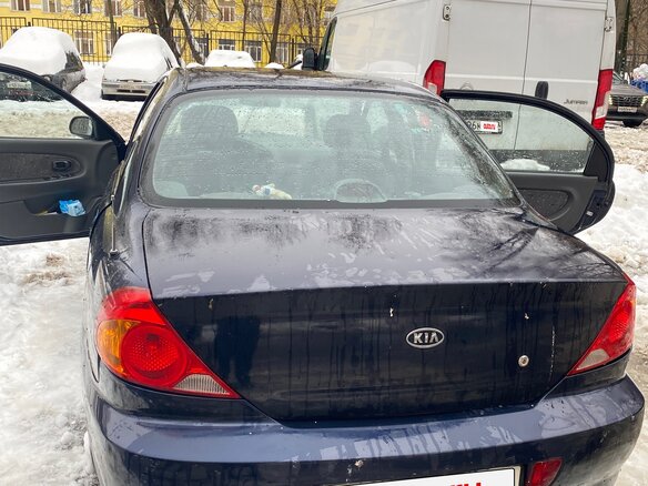2008 Kia Spectra I Рестайлинг 2, синий, 370000 рублей - вид 6