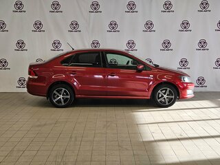 2016 Volkswagen Polo V Рестайлинг, красный, 893000 рублей, вид 4