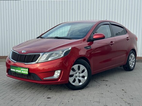 2013 Kia Rio 5-speed III, красный, 849000 рублей