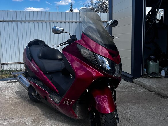2007 Suzuki Burgman (SkyWave) 400, красный