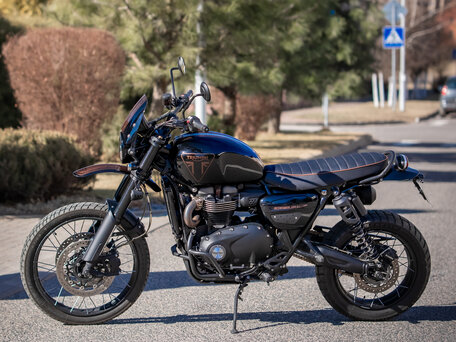 2019 Triumph Scrambler, чёрный, 1450000 рублей, вид 2