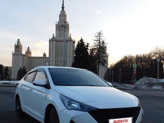 2021 Hyundai Solaris II Рестайлинг, белый, 1490000 рублей, вид 4