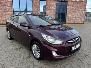2011 Hyundai Solaris I, фиолетовый, 630000 рублей, вид 3