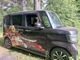 2017 Honda N-BOX II, фиолетовый, 870000 рублей, вид 5