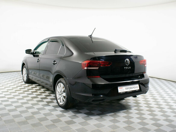 2020 Volkswagen Polo VI, чёрный, 1537000 рублей - вид 6