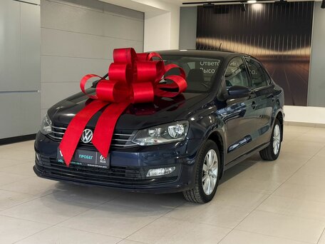 2016 Volkswagen Polo V Рестайлинг, синий, 1037000 рублей, вид 1