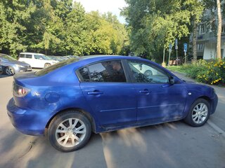 2006 Mazda 3 I (BK) Рестайлинг, синий, 420000 рублей, вид 4