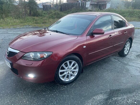 2008 Mazda 3 I (BK) Рестайлинг, красный, 620000 рублей - вид 1