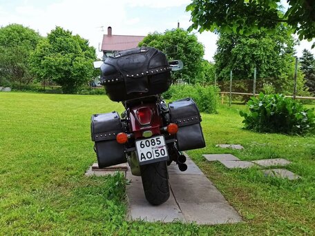 2002 Honda VTX 1800, пурпурный, 550000 рублей, вид 4