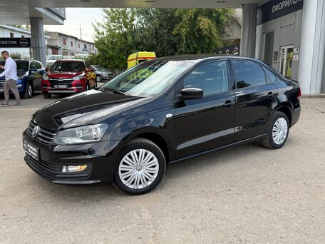2016 Volkswagen Polo V Рестайлинг, чёрный, вид 1