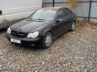 2002 Mercedes-Benz C-Класс 220 II (W203), чёрный, 400000 рублей, вид 2