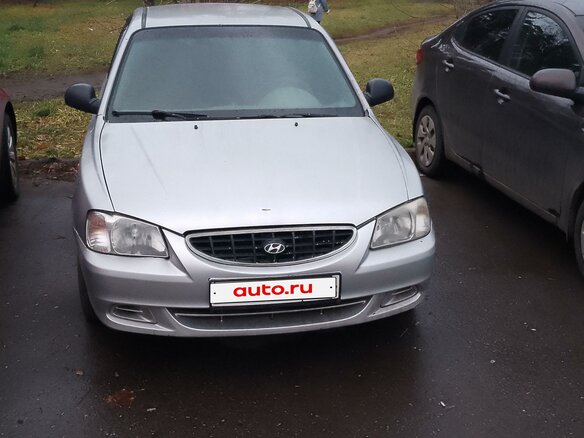 2004 Hyundai Accent ТагАЗ II, серебристый, 250000 рублей