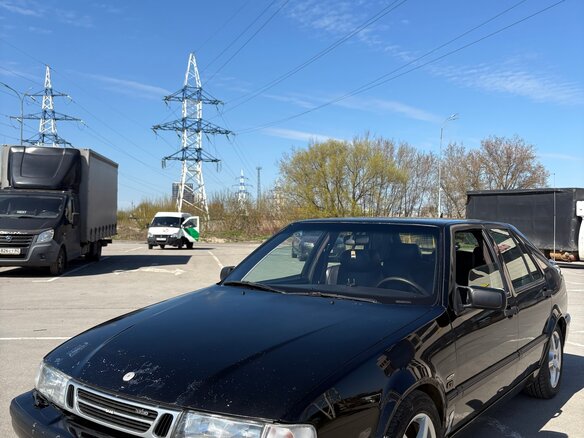 1995 Saab 9000 I Рестайлинг, чёрный - вид 2