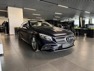 2019 Mercedes-Benz S-Класс 450 4MATIC VI (W222, C217) Рестайлинг, синий, 8500000 рублей, вид 4