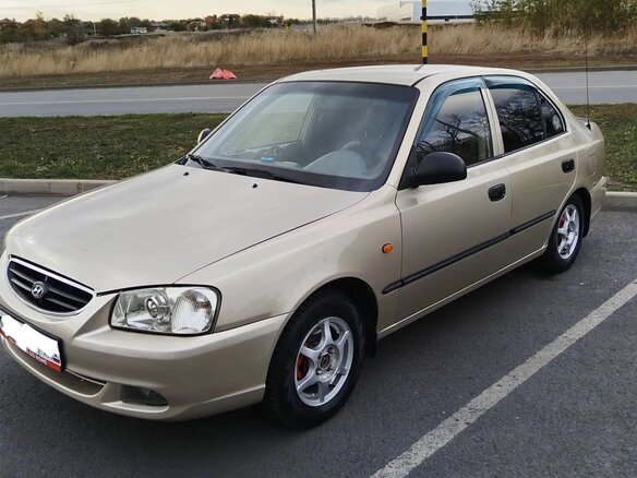 2006 Hyundai Accent ТагАЗ II, бежевый, 730000 рублей - вид 2
