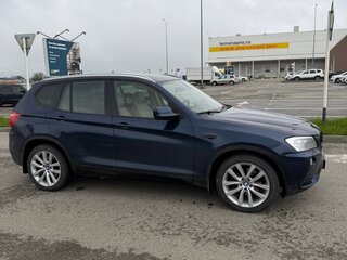 2012 BMW X3 30d xDrive II (F25), синий, 1750000 рублей, вид 4