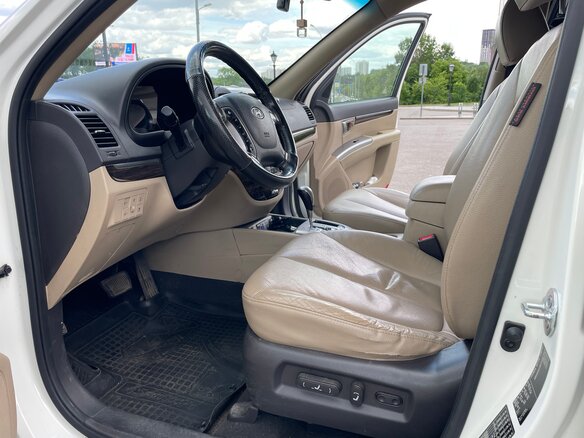 2011 Hyundai Santa Fe II Рестайлинг, белый, 1290000 рублей - вид 8