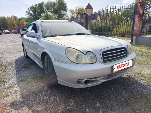 2005 Hyundai Sonata ТагАЗ IV (EF) Рестайлинг, серебристый, 350000 рублей - вид 2