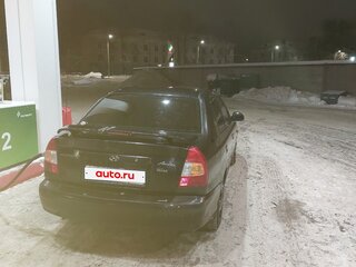 2008 Hyundai Accent ТагАЗ II, чёрный, 175000 рублей, вид 3
